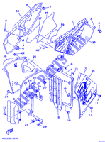 KUIPDEEL DEKSEL   OLIE RESERVOIR voor Yamaha DT125R 1995