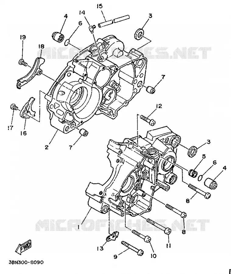 CARTERDELEN Yamaha MOTO 125 1995 DTR  DT125R