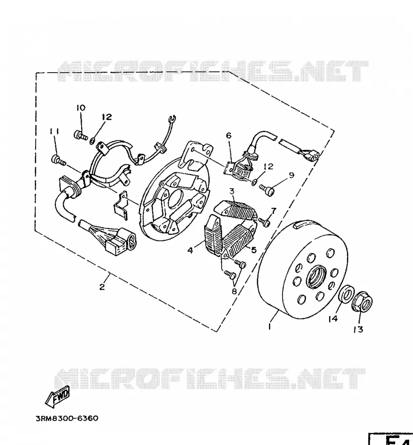 DYNAMO Yamaha MOTO 125 1996 DTR  DT125R