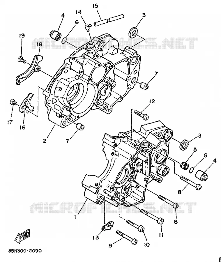 CARTERDELEN Yamaha MOTO 125 1996 DTR  DT125R