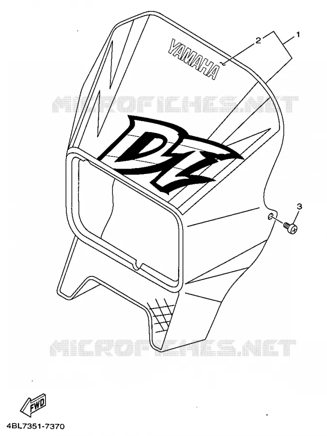 KAP 1 Yamaha MOTO 125 1997 DTR  DT125R