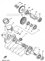 KRUKAS / ZUIGER voor Yamaha DT125R 1997