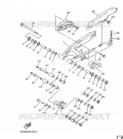 ACHTERBRUG voor Yamaha DT125R 1997
