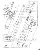VOORVORK voor Yamaha DT125R 1997