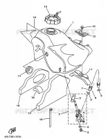 BENZINE TANK voor Yamaha DT125R 1997