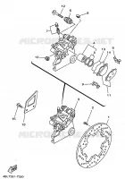 REMKLAUW ACHTER voor Yamaha DT125R 1997