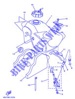 BENZINE TANK voor Yamaha DT125R 1997