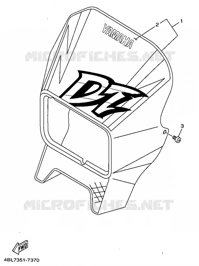 KAP 1 Yamaha MOTO 125 1997 DTR  DT125R