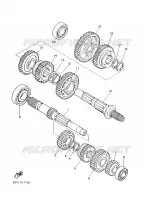 TRANSMISSIE voor Yamaha XV535 2001