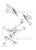 ACHTERBRUG / SCHOKBREKER voor Yamaha XV535 2001