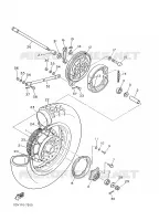 ACHTERWIEL voor Yamaha XV535 2001