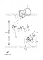 TELLERSET voor Yamaha XV535 2001
