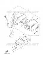 ACHTERLICHT voor Yamaha XV535 2001