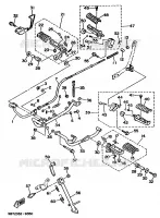 STANDAARD / VOETSTEUN voor Yamaha XV535 (20KW) 1993
