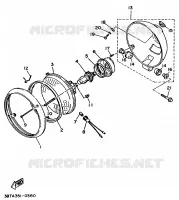 KOPLAMP voor Yamaha XV535 (FLAT) 1996
