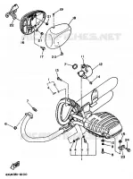 UITLAAT voor Yamaha XV535 (FLAT) 1996