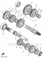 TRANSMISSIE voor Yamaha XV535 (FLAT) 1996