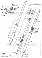 VOORVORK voor Yamaha XV535 (FLAT) 1996