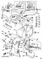 BENZINE TANK voor Yamaha XV535 (FLAT) 1996