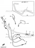 STUUR / KABEL voor Yamaha XV535 (FLAT) 1996