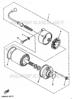 STARTMOTOR voor Yamaha XV535 (FLAT) 1996