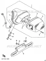 ACHTERLICHT voor Yamaha XV535 (FLAT) 1996