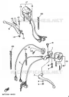 STUURSCHAKELAAR / HEVEL voor Yamaha XV535 (FLAT) 1996