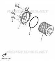 OLIEFILTER voor Yamaha XV535 (FLAT) 1996