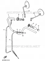 STUUR / KABEL   HIGH STUUR voor Yamaha XV535 (UP) 1993