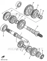 TRANSMISSIE voor Yamaha XV535 (UP) 1996