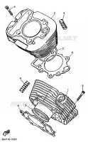 CILINDER voor Yamaha XV535 (UP) 1996