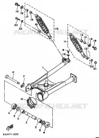 ACHTERBRUG / SCHOKBREKER voor Yamaha XV535 (UP) 1996