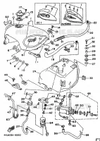 BENZINE TANK voor Yamaha XV535 (UP) 1996