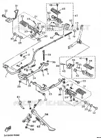 STANDAARD / VOETSTEUN voor Yamaha XV535 (UP) 1996