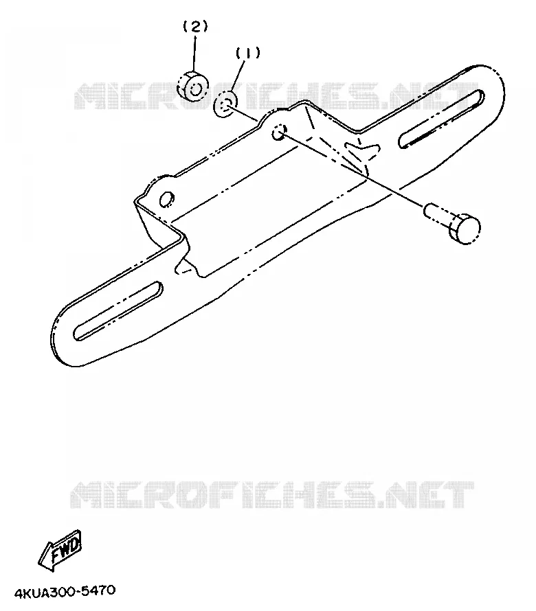 ALTERNATIEF ACHTERLICHT - FOR BELGIUM Yamaha MOTO 535 1996 VIRAGO  XV535 (UP)