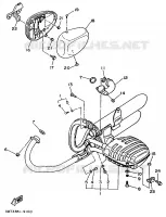 UITLAAT voor Yamaha XV535H 1989