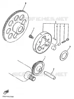 STARTMOTOR KOPPELINGS voor Yamaha XV535H 1989