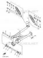SCHOKBREKER / ACHTERBRUG voor Yamaha XV535H 1989