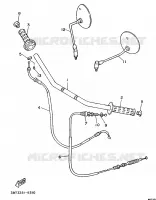 STUUR / KABEL   FLAT STUUR voor Yamaha XV535H 1989