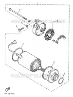 STARTMOTOR voor Yamaha XV535H 1989