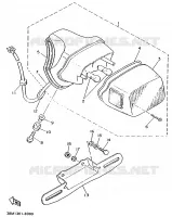 ACHTERLICHT voor Yamaha XV535H 1989
