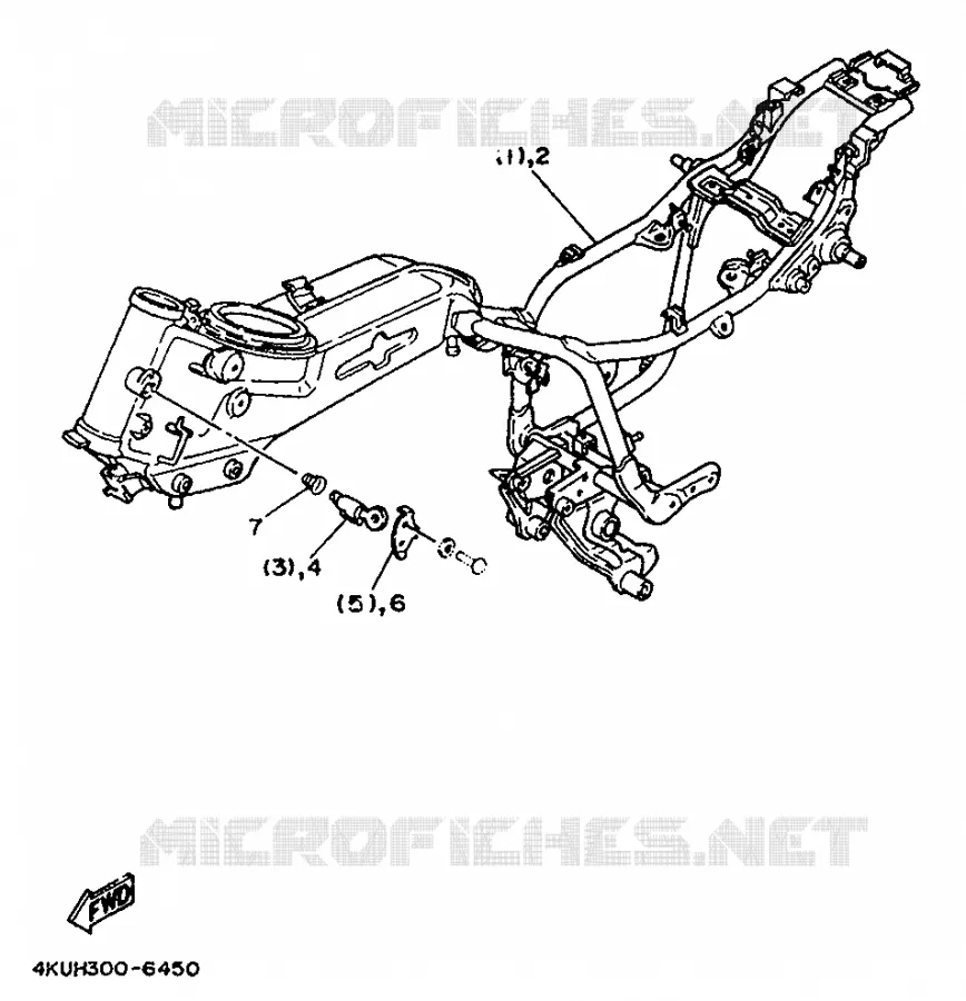 ALTERNATIEF FRAME - FOR ENGLAND Yamaha MOTO 535 1997 VIRAGO  XV535S