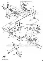 STANDAARD / VOETSTEUN voor Yamaha XV535S (FLAT) 1994