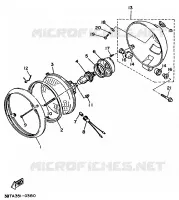 KOPLAMP voor Yamaha XV535S (FLAT) 1994