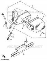 ACHTERLICHT voor Yamaha XV535S (FLAT) 1994