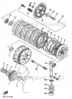 STARTMOTOR KOPPELINGS voor Yamaha XV535S (FLAT) 1996