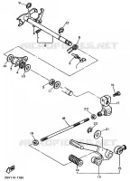 SCHAKEL STANG / PEDAAL voor Yamaha XV535S (FLAT) 1996