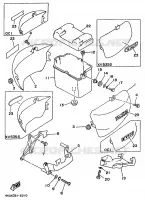 KUIPDEEL DEKSEL   OLIE RESERVOIR voor Yamaha XV535S (FLAT) 1996