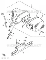 ACHTERLICHT voor Yamaha XV535S (FLAT) 1996