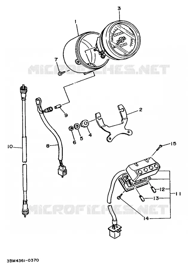 ALTERNATIEF TELLER - FOR ENGLAND Yamaha MOTO 535 1996 VIRAGO  XV535S (FLAT)